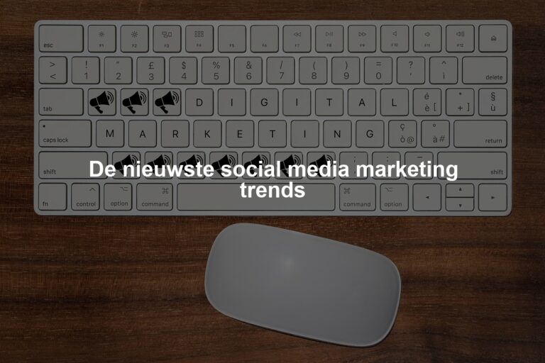 De nieuwste social media marketing trends